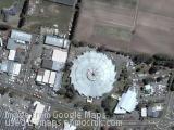 Circular saw shaped building, Christchurch, New Zeland - aerial photo