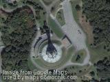 Mother Motherland monument, Kiev, Ukraine - aerial photo
