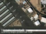 Helicopter service, Falcon Field Airport, Mesa, Arizona, USA - aerial photo