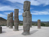 Tula, Mexico - Columns in the form of Toltec warriors in Tula
